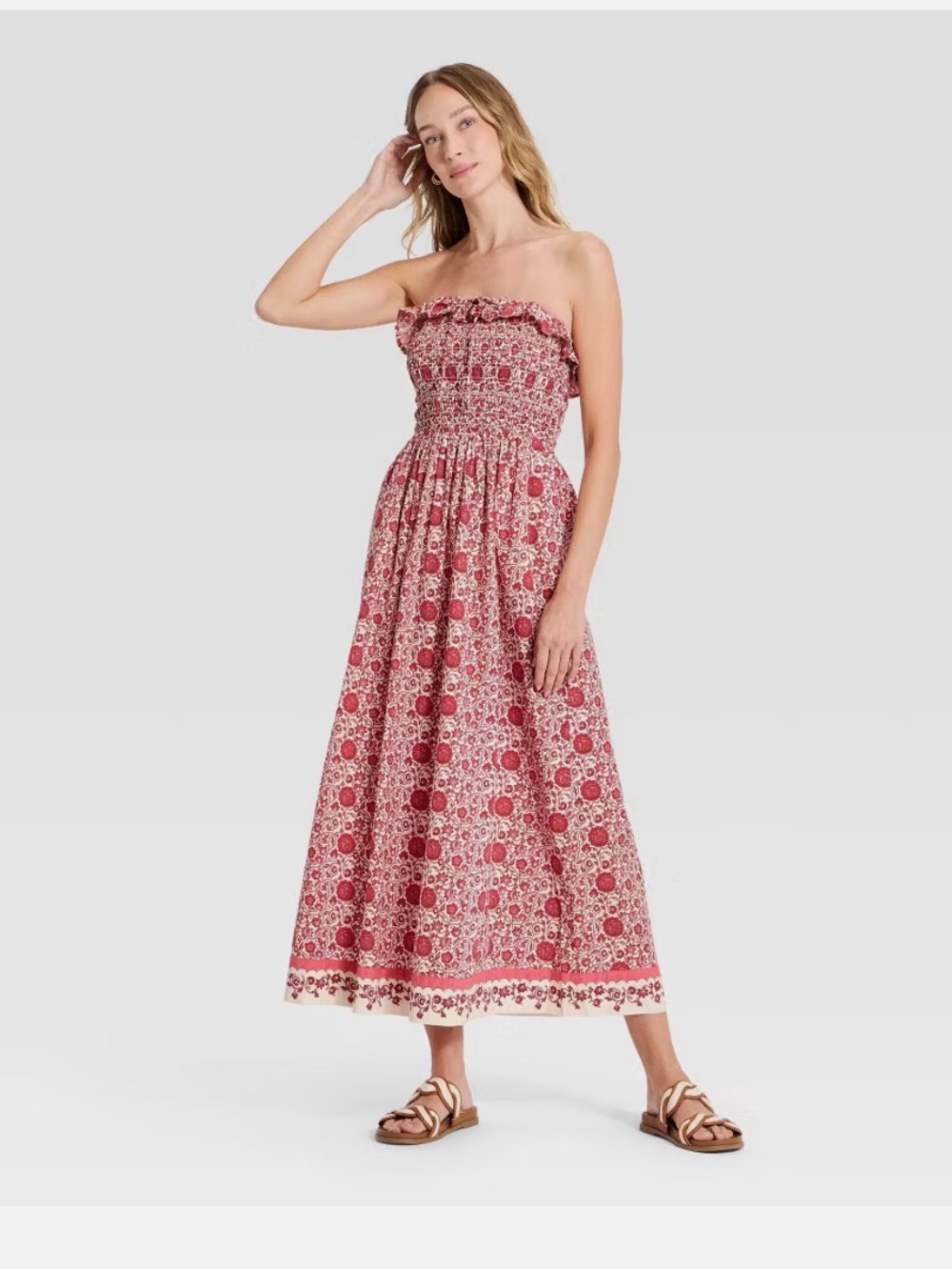 Women Cotton Maxi Pullover Sundress - Universal